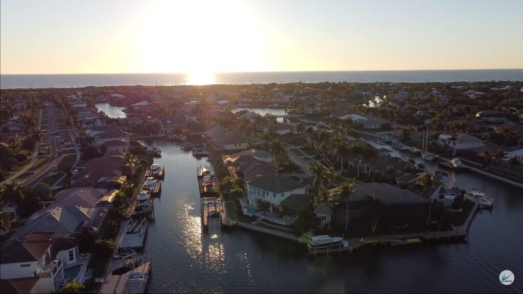 Southwest Florida beach drone view